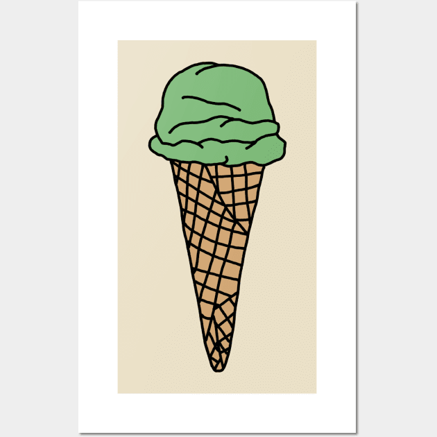 matcha green tea ice cream Wall Art by smileyfriend